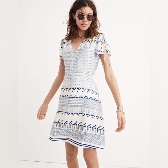 Madewell Dresses & Skirts - MADEWELL Poppy Dress in lonian Tile - J2333 - Sz 0